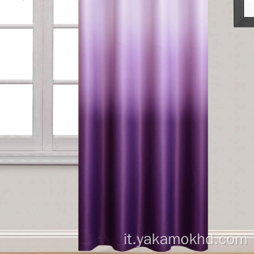 Tende Ombre viola per camera da letto